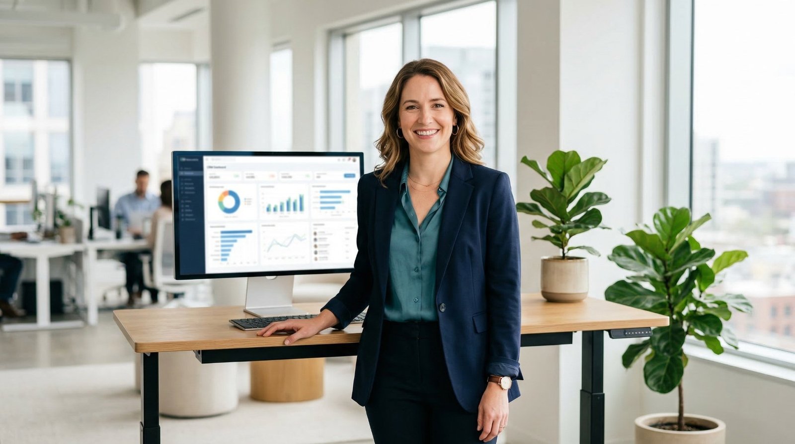 A Salesforce professional at work